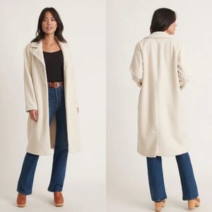 Marine Layer Aspen Coat in Cream Size Medium